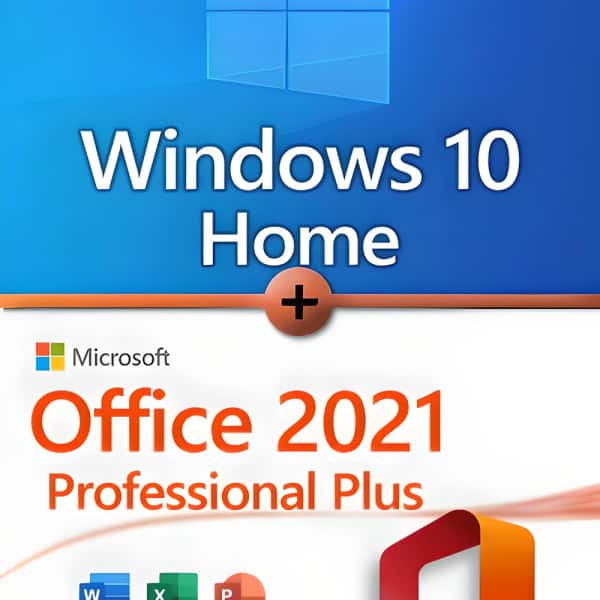 Microsoft Windows 10 Home + Microsoft Office 2021 Professional Plus