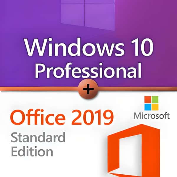Microsoft Windows 10 Professional + Microsoft Office 2019 Standard Premium license for 3 devices