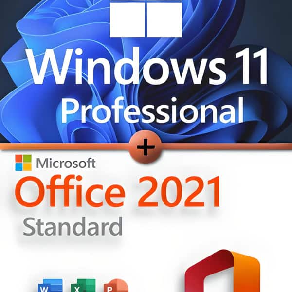 Microsoft Windows 11 Professional + Microsoft Office 2021 Standard Premium license for 3 devices